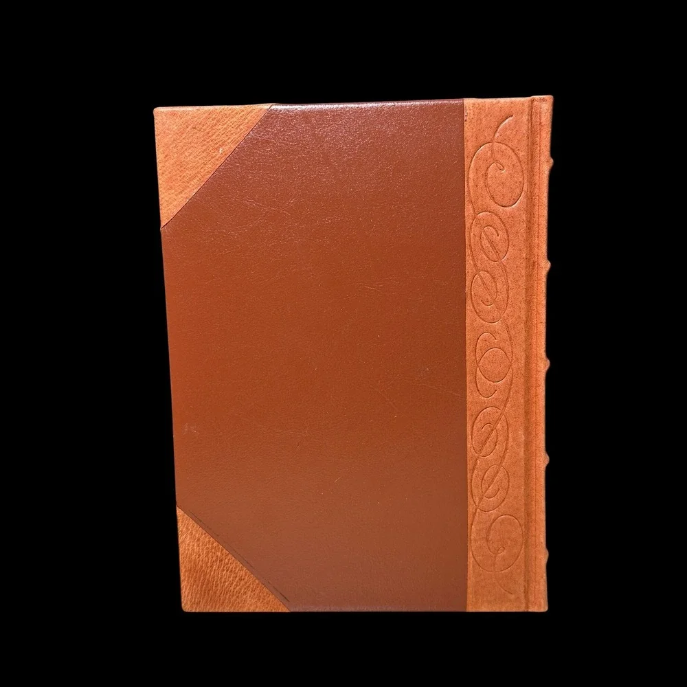 ArtWorks International Brown Leather Lined Journal Gold Gilt Edge Ribbon